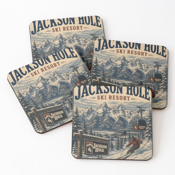 Item preview, Jackson Hole Mountain Resort Wyoming - Skiing & Snowboarding Apparel, Sticker designed and sold by projectbadass.