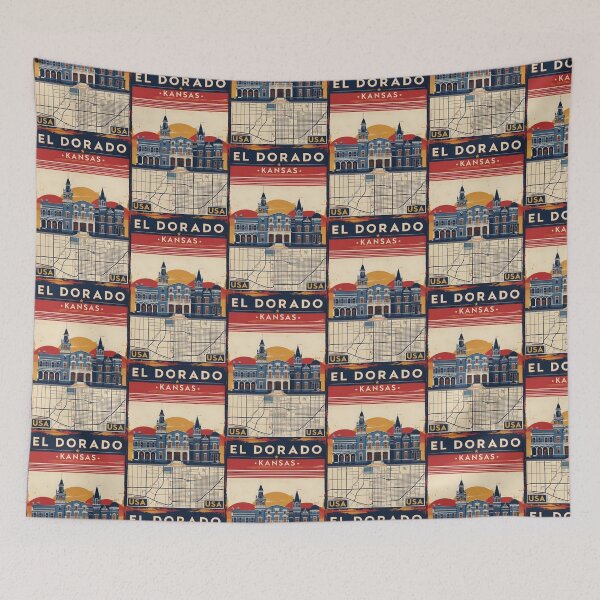 Item preview, El Dorado Kansas 1950s USA Vintage Travel Tourism designed and sold by TravelersGems.