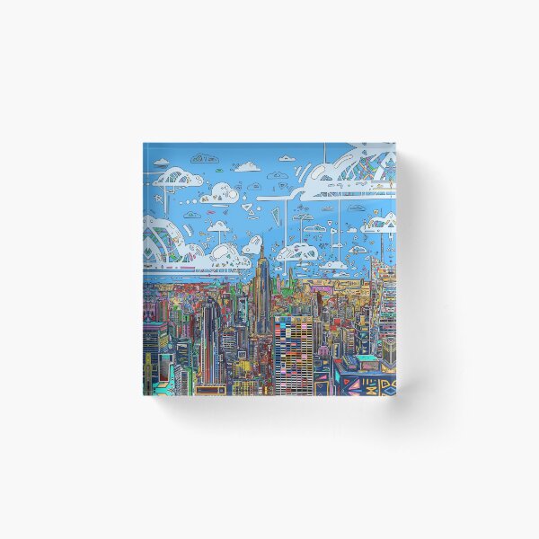 Item preview, new york skyline panorama designed and sold by BekimART.