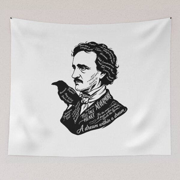 Item preview, A Dream Within a Dream Nevermore Edgar Allan Poe Silhouette designed and sold by Fenay Designs.