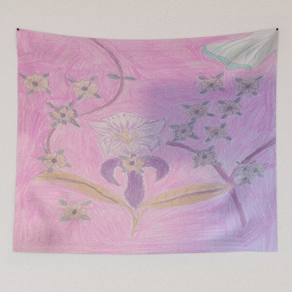 Item preview, Beautiful Flower Drawing designed and sold by Rainbowland123.