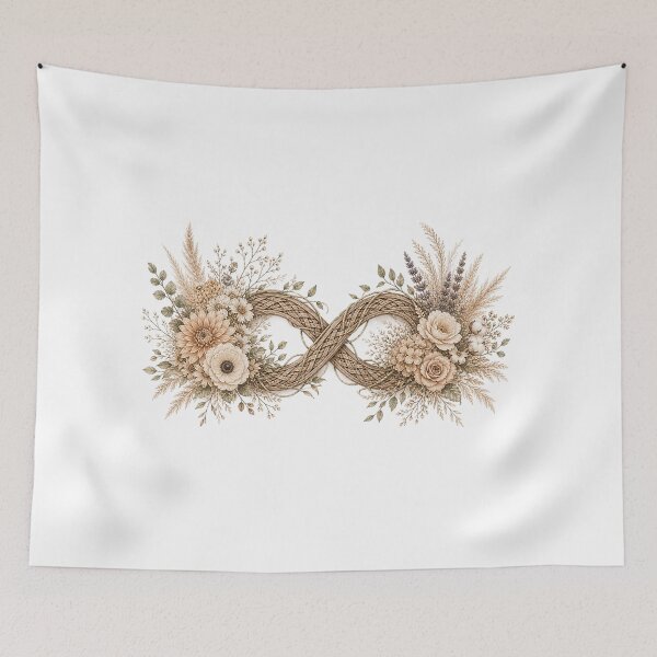 Item preview, Floral Infinity Symbol designed and sold by PetalGarden.
