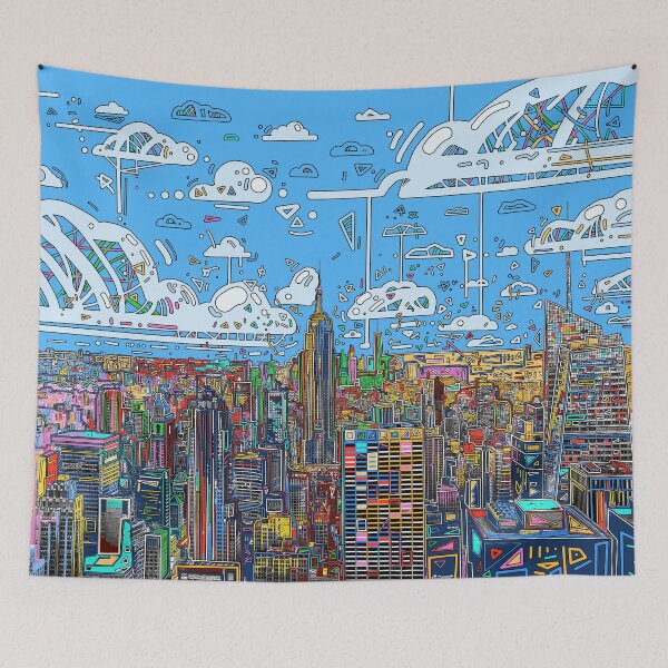 Item preview, new york skyline panorama designed and sold by BekimART.