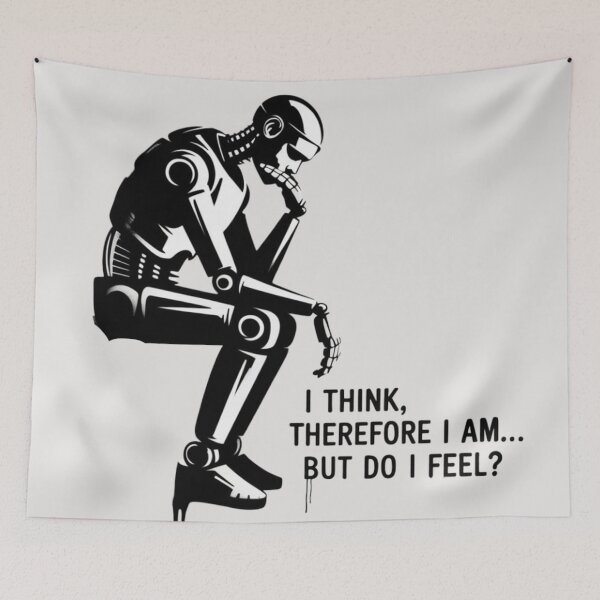 Item preview, Banksy AI - I think, therefore I am... but do I feel? designed and sold by 123ks.