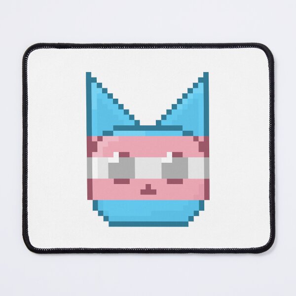 Item preview, Trans Pixel Pride Cat designed and sold by Lilac-Cat.