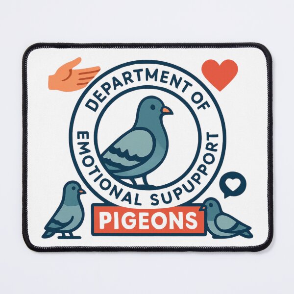 Item preview, Department of Emotional Support Pigeons designed and sold by PeterskyDesign.