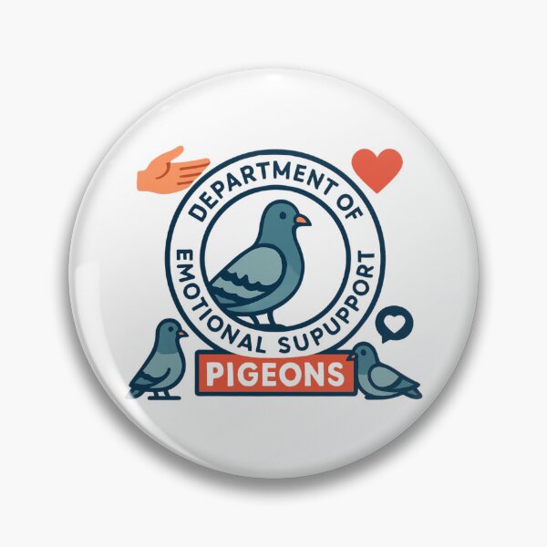 Item preview, Department of Emotional Support Pigeons designed and sold by PeterskyDesign.