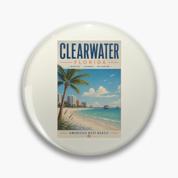 Item preview, Clearwater Beach Florida Gulf Coast Sunset Pier Tropical Beach Scene designed and sold by parisiantoast.
