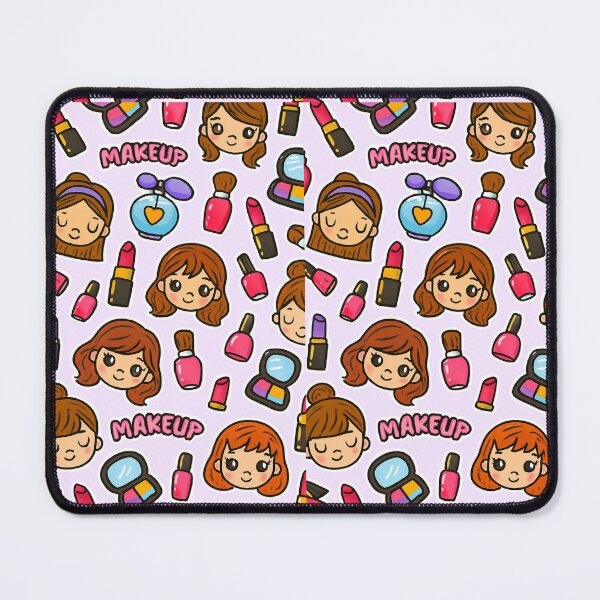Item preview, Makeup Magic – Cute Girls & Beauty Tools Sticker Pattern designed and sold by Yasmine Mohammed.