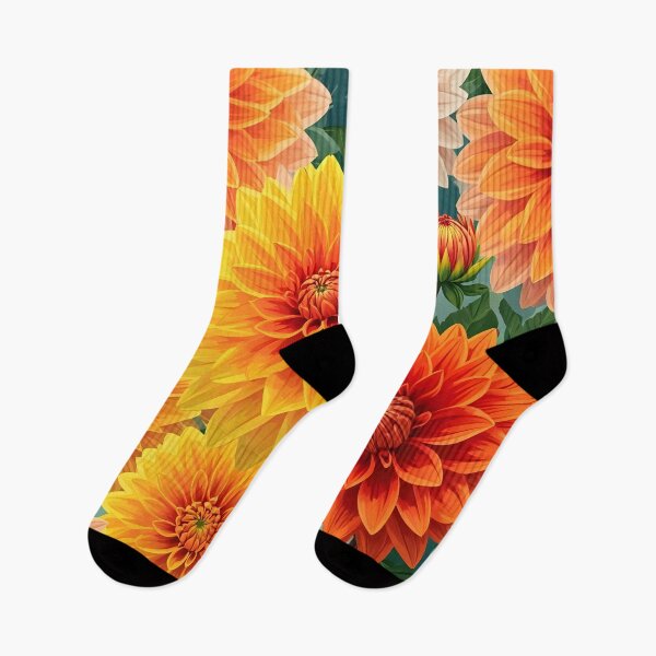 Item preview, Dahlia flowers designed and sold by PrintLabStudio.