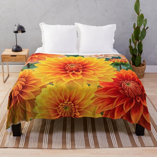 Item preview, Dahlia flowers designed and sold by PrintLabStudio.