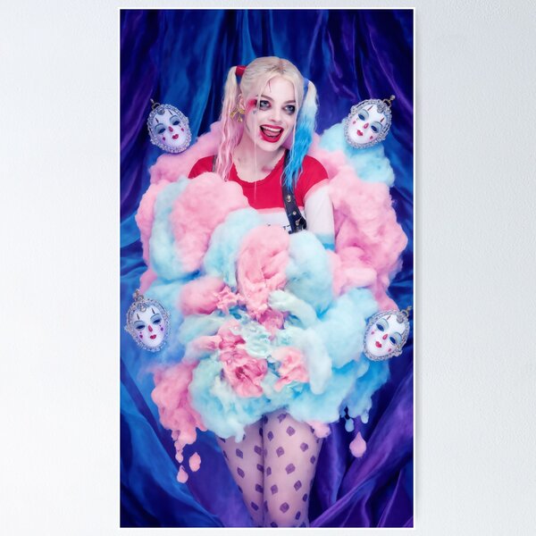 Item preview, Harley Quinn Carnival Chaos Aesthetic Art designed and sold by y2kponyclub.