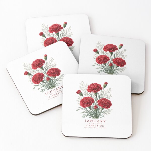Artikelvorschau, T-Shirt mit Nelken-Geburtsblume für Januar | „Born to Bloom“-Geburtsmonatsblume Januar-Shirt mit Nelken-Geburtstagsgeschenk | Nelken-T-Shirt für Januar entworfen und verkauft von Panom Suavichien.
