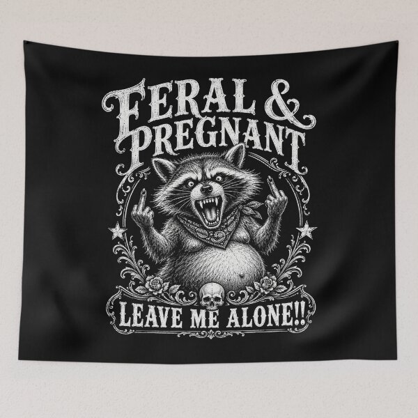 Item preview, Feral and Pregnant Racoon Pregnancy Mom to Be 2026 Mom designed and sold by will freed18.
