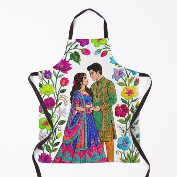 Aperçu de l'œuvre couple indien créée et vendue par PP&RAINBOW SHOP.