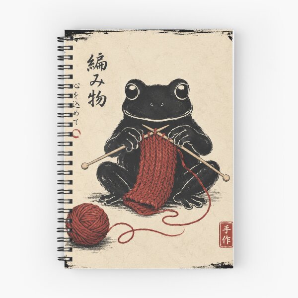 Item preview, Japanese Grumpy Frog Knitting Sewing Funny Crochet designed and sold by will freed18.