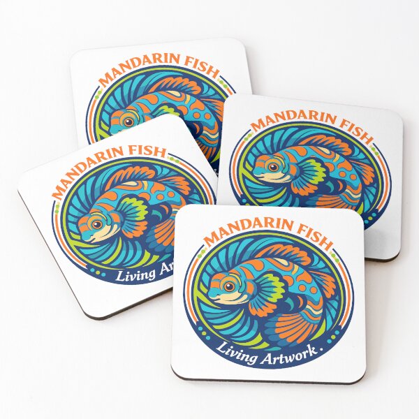 Item preview, Mandarin Fish Vibrant Ocean Emblem designed and sold by WildlifeInc.