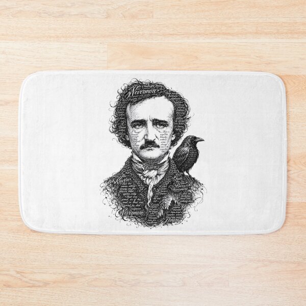 Item preview, The Raven Nevermore Lenore Edgar Allan Poe Typography Portrait designed and sold by Fenay Designs.