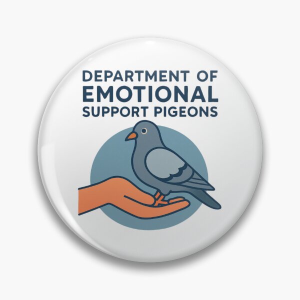 Item preview, Department of Emotional Support Pigeons designed and sold by PeterskyDesign.