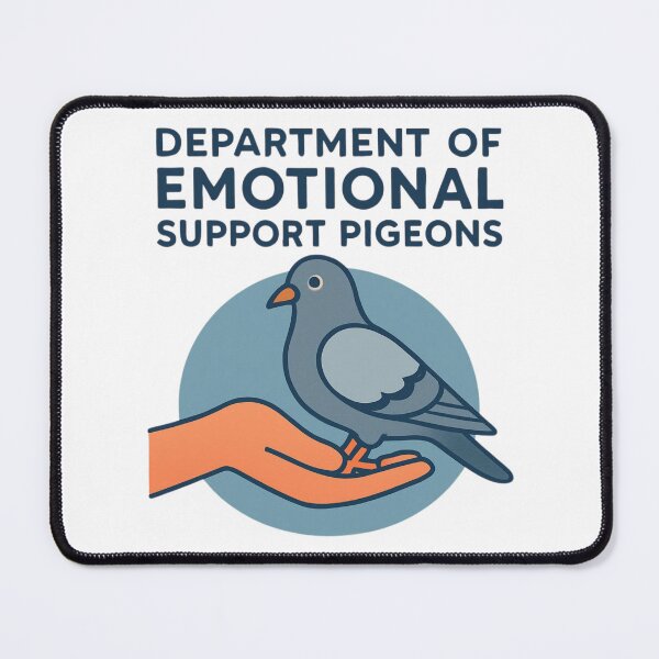 Item preview, Department of Emotional Support Pigeons designed and sold by PeterskyDesign.