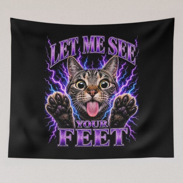 Item preview, Your Feet Funny Offensive Cat Meme Bootleg for Men Women designed and sold by will freed18.