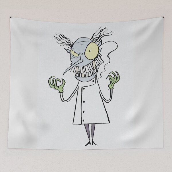 Item preview, Mad Scientist cartoon illustration designed and sold by Vintage Designs +.