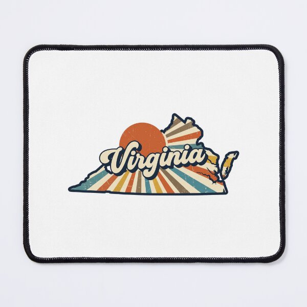 Item preview, Virginia Retro Sunset State Silhouette – Vintage Distressed Design designed and sold by Paper Drip.