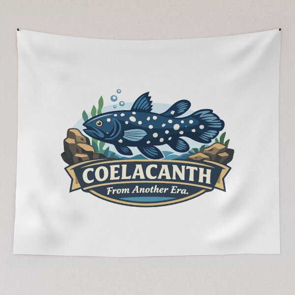 Item preview, Coelacanth Ancient Ocean Survivor Emblem designed and sold by WildlifeInc.