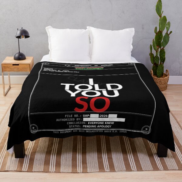 Item preview, I Told You So Shirt | Funny UFO Alien Conspiracy Believer Gift Tee designed and sold by Daily Mood Tees.