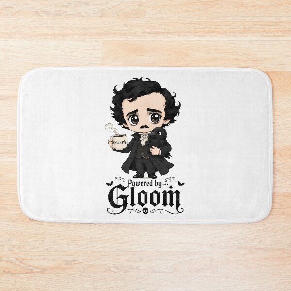Item preview, Melancholy Powered by Gloom Cute Edgar Allan Poe Raven Art designed and sold by Fenay Designs.