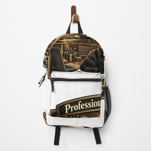 Item preview, Professionally Distracted By Cats Funny Black Cat Office Design designed and sold by YMLux.