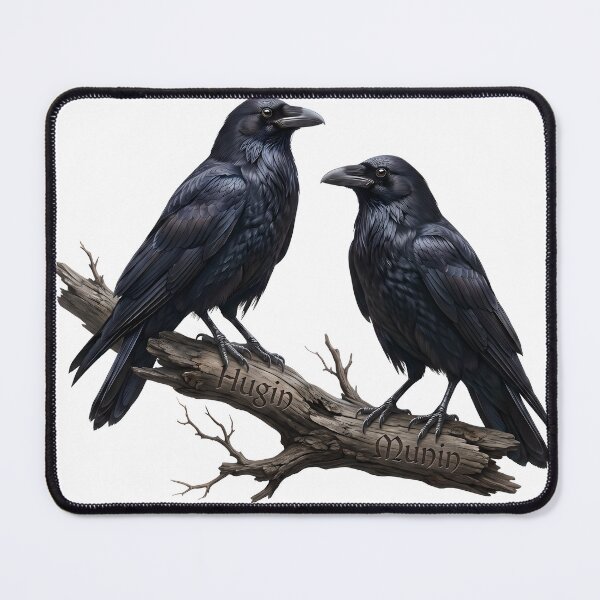 Item preview, odin's ravens norse mythology valhalla designed and sold by Hephaestus's Forge.