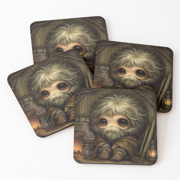 Item preview, Domovoi Chibi – Slavic House Spirit Cute Dark Folklore Guardian Creature designed and sold by InkAndGloom.