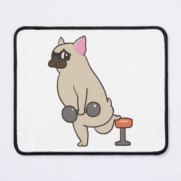 Item preview, Bulgarian split squat Frenchie designed and sold by Dmo3HarkoArt.