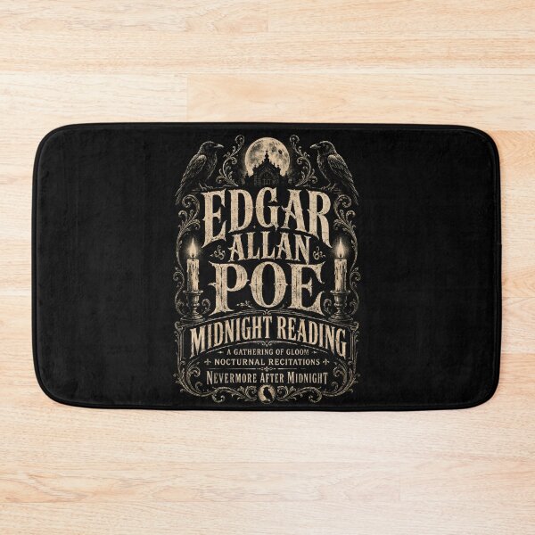 Item preview, Edgar Allan Poe Midnight Reading Gathering of Gloom Raven Design designed and sold by Fenay Designs.