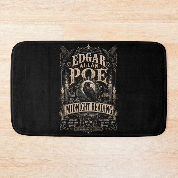 Item preview, Edgar Allan Poe Midnight Reading Quoth the Raven Nevermore Poster Art designed and sold by Fenay Designs.