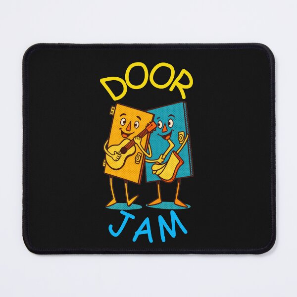 Item preview, Door Jam Funny Music Pun Retro Pop Art - Cartoon Characters Playing designed and sold by 2msons.
