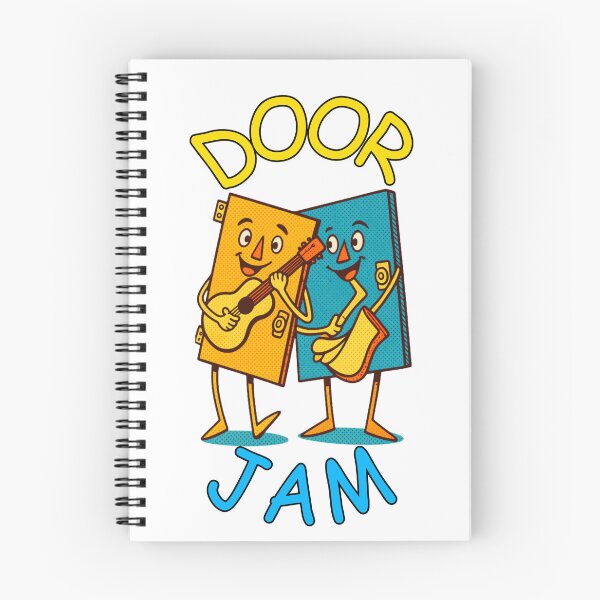 Item preview, Door Jam Funny Music Pun Retro Pop Art - Cartoon Characters Playing designed and sold by 2msons.