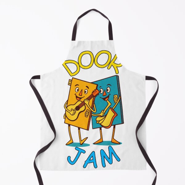 Item preview, Door Jam Funny Music Pun Retro Pop Art - Cartoon Characters Playing designed and sold by 2msons.
