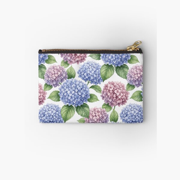 Item preview, Hydrangea Cluster Watercolor Botanical Floral Seamless Pattern designed and sold by Inkworksbyshery.