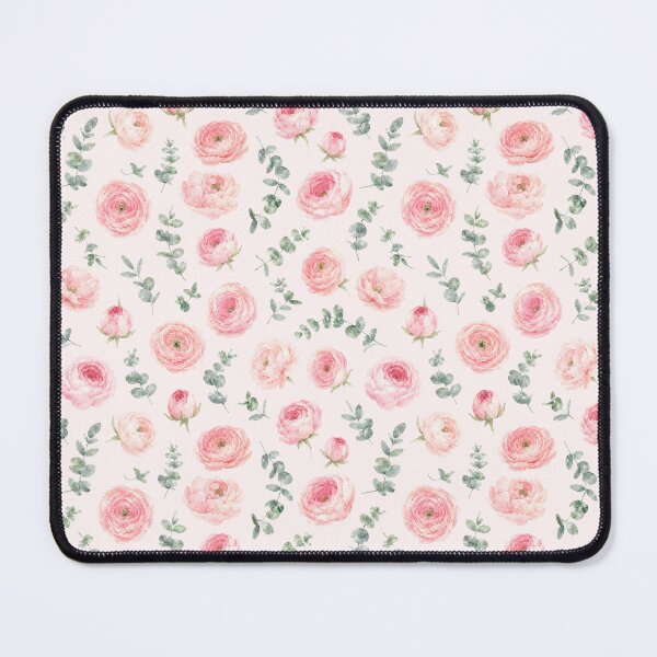 Item preview, Blush Pink Rose Floral Pattern Watercolor Art Print designed and sold by GASCE Studio.