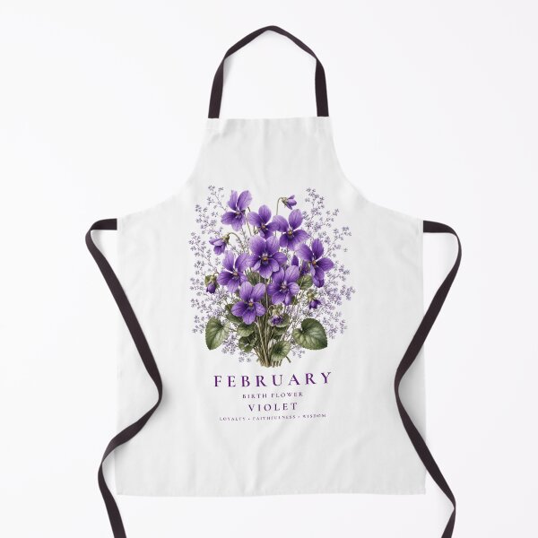 Item preview, February Birth Flower Violet T-Shirt | Born to Bloom Birth Month Flower February Violet Shirt February Birthday Gift Violet Flower Tee designed and sold by Panom Suavichien.