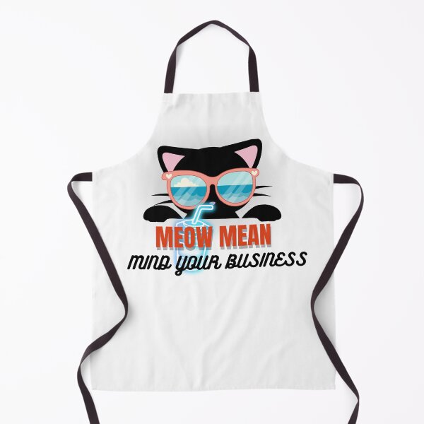 Item preview, Meow Mean Mind Your Business Cat, Funny Attitude Cat With Glasses Design  designed and sold by Palette _Vibes.