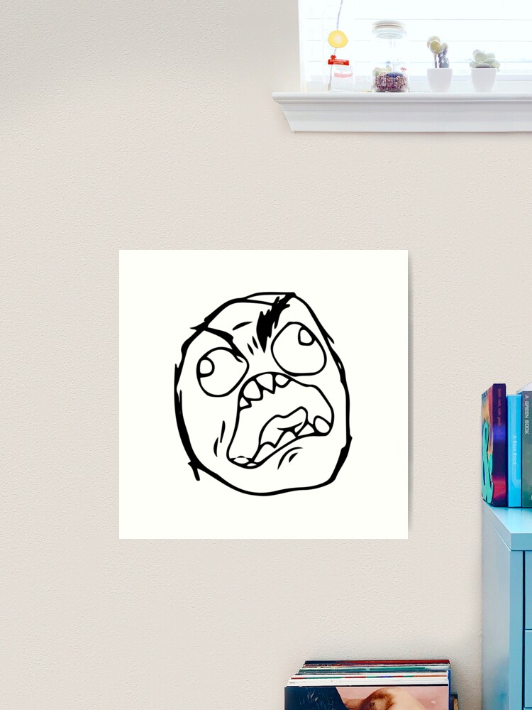 Angry Troll Face Social Media | Art Board Print