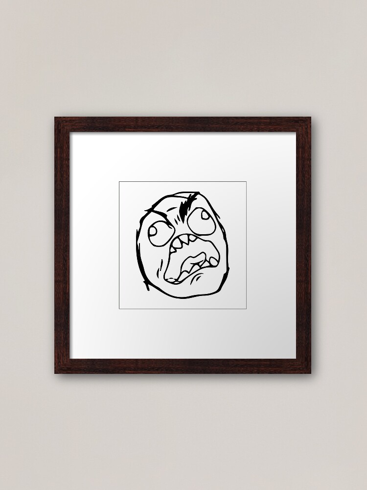 Troll face meme angry mad reaction face HD HIGH QUALITY Magnet