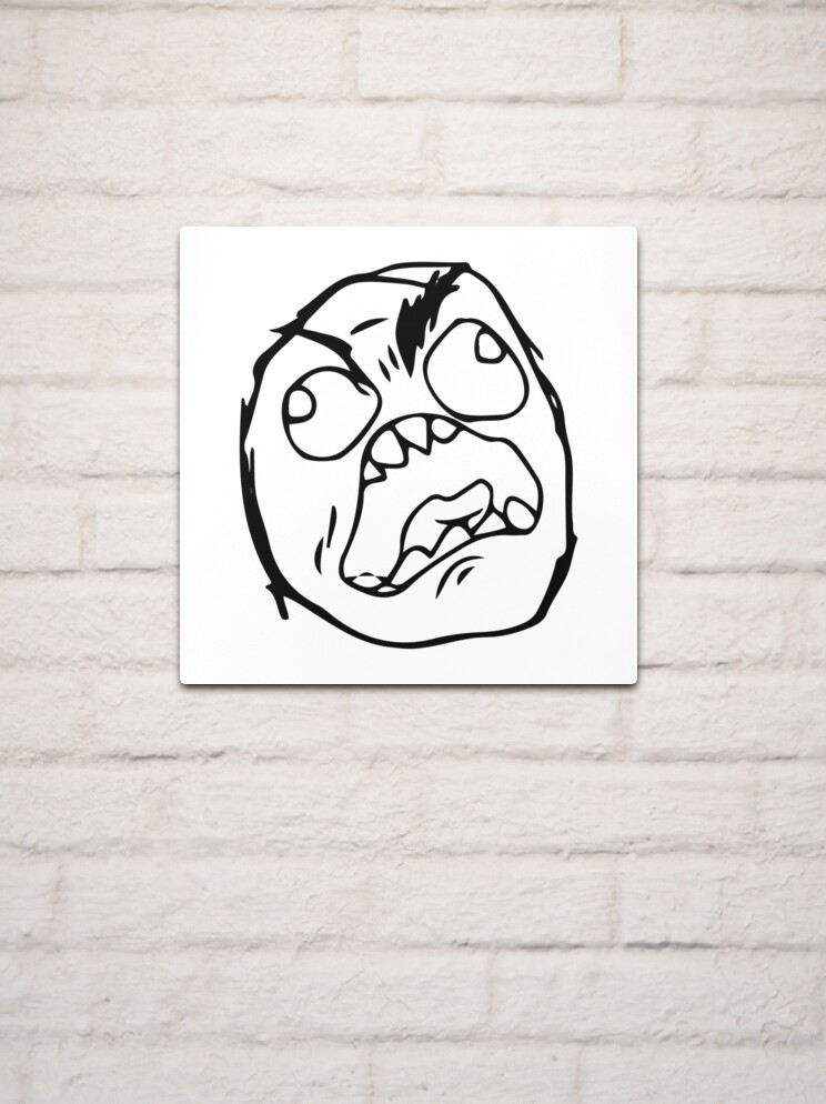 Troll Face Le Me Poker Face with stoic face and no smile not amused  internet memes reaction face HD HIGH QUALITY Mounted Print for Sale by  iresist