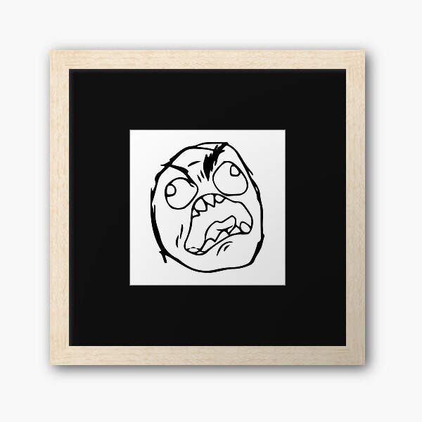 Angry Troll Face Social Media | Art Board Print