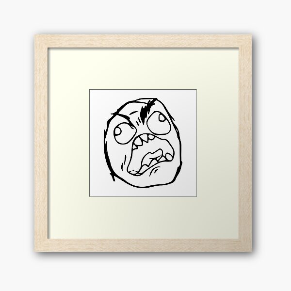 Troll face meme angry mad reaction face HD HIGH QUALITY Magnet