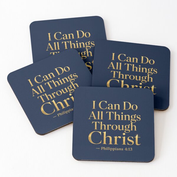 Item preview, I Can Do All Things Through Christ Philippians 4:13 Christian Scripture Art Faith Gift designed and sold by ebocraft.