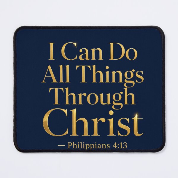 Item preview, I Can Do All Things Through Christ Philippians 4:13 Christian Scripture Art Faith Gift designed and sold by ebocraft.